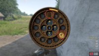 Find the key in his possession, select it, and then click on the door icon at the top.