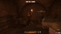 Talk the beggars down without violence by telling them they can exit at Ruthard Palace.