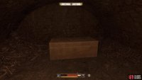Head to the back when you drop down to find the sarcophagus.