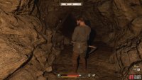 Continue through the tunnel and speak to the random miner, who’ll tell you where Paul is.
