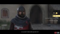If you can, pass the scholarship check for a reputation boost, otherwise tell him you’re lost.