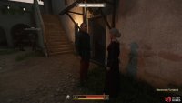 In the last Phase, he’ll talk to his wife outside the kitchen.