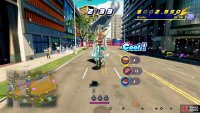 The car can actually be knocked away if you time your tricks correctly.