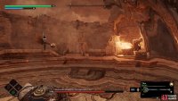 Later on, after a sweep attack, he’ll throw his sword at you.