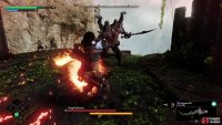 King Beltharun can shoot fireballs out at any time when his Saber is on fire.