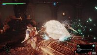 Aecides will charge with his shield out, knocking you down if it connects.