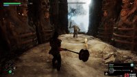 The Templars are near the Caves of the Damned Anvil. Go back through the wall you broke to get to the Anvil and head left.