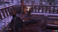 then climb up to the roof of the watchtower and examine the corpse.
