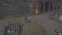 It’s a good idea to clear the area of enemies before climbing the structure with Wakasa.