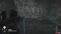 You will find a number of breakable walls that require shooting an explosive pot next to them.