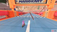 At the starting flag, turn around and leave the circuit.