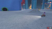 Here, you&rsquo;ll find a warp pipe. Go through it to reach the top of the building.