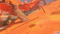 From the second panel, follow the path up and left.