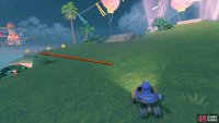 At the top, get some speed and jump off the ramp to your left.