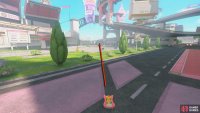 At the top, drive toward the warp pipe in the parking lot.