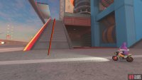 From the last panel, take the stairs up to the next floor.
