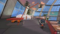 Use the rails and ramps (geyser) to reach the upper levels of the Dino Dino Lab. You can use the spring by the geyser to bypass some rail switching.