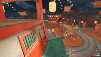 Fly into one of the Pagoda walls to stop momentum.