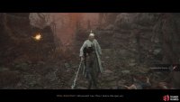 The White Robed Elder next appears in the Doomwillow Beach, located up the hill from the shrine on the left pathway part way up the incline. Image via Gamer Guides / 505 Games.