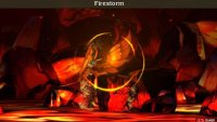 Firestorm is cheap to use and its damage scales better compared to magic.