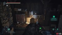 Go through the side door near Rebecca and search the desk at the back.
