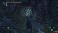 Follow the path to the end to find a cave.