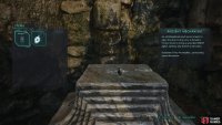 Place the Ancient Mechanism into the pedestal to release three more pedestals.