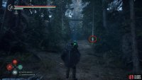 Head right from the tree at the back to find another tree with an X.