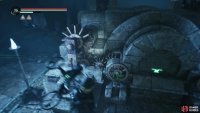 Use the Gear on the mechanism to lower the first bit of water. Image via Gamer Guides / Nacon