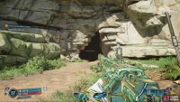To find the fifth Cache, look for this cave just southeast of its icon on the map.