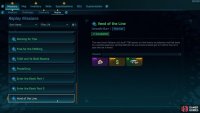 Vend of the Line mission screen.