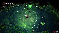 You can bounce off of the nearby flying bug to get enough height to knock it down.