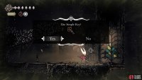 You may choose to use the key from Greymoore to open the Green Prince&rsquo;s cells in the Sinner&rsquo;s region. Image via Gamer Guides / Team Cherry