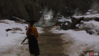 You can find this hot spring by just following the southern boundary of the Teshio Ridge region west until you reach the Snow Drift Springs Shrine.