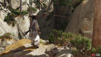 Jump towards and grapple onto a rope,