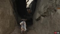 Pass through a cave,