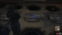 Note the symbols on the platforms in the dye house,