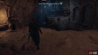 turn a statue to extend a rope over a pit,