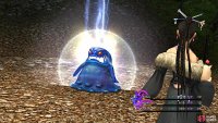 Use magic on enemies like Flans