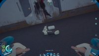 Once inside, the Repair Tool to scan is in front of one of the broken doors.