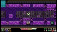 The area to the south has another gem chest, although you have to hit the nearby button to lower the spikes.