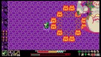 Later in the battle, the boss will toss bombs that explode into a fire shockwave.