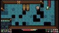 You can chuck the stone heads to get some minor relief from the ghost chasing you.