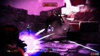 You’ll almost exclusively be fighting geth this mission - use the appropriate ammo and weapons to deal with synths.