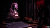 Talk to Tali and she’ll tell you what you need to do to reach her.
