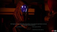 After the interrupt you&rsquo;ll be able to send Veetor back with Tali, or detain him for Cerberus.