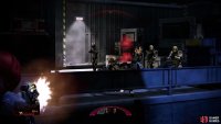 Fight through Eclipse mercenaries near a conveyor and beyond,