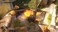 If you get a good vantage, you can just shoot the gunpowder,