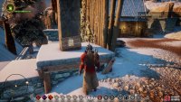 Don’t miss the note on the pillar at the top of the stairs, unlocking the Andraste’s Mabari codex.