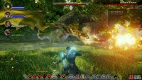 Look out for when the dragon raises its head in preparation to breathe fire, and step out of the way at the last minute.